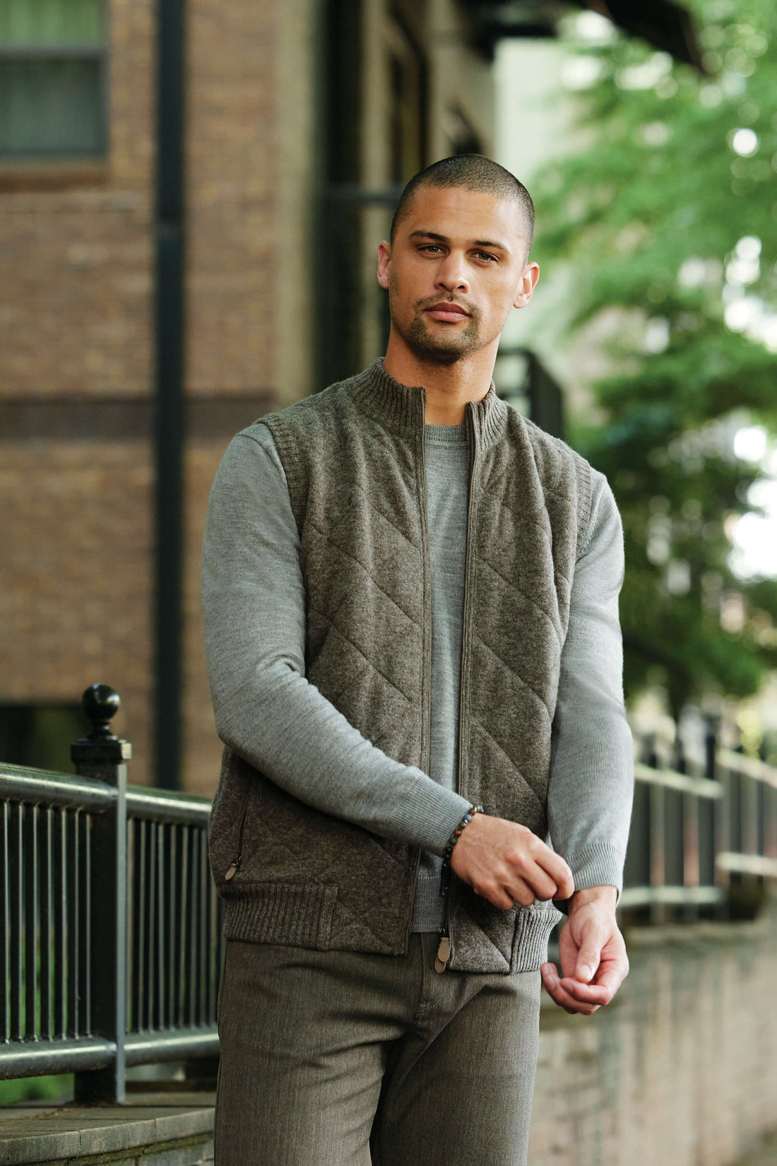 Patrick James Quilted Zip Vest