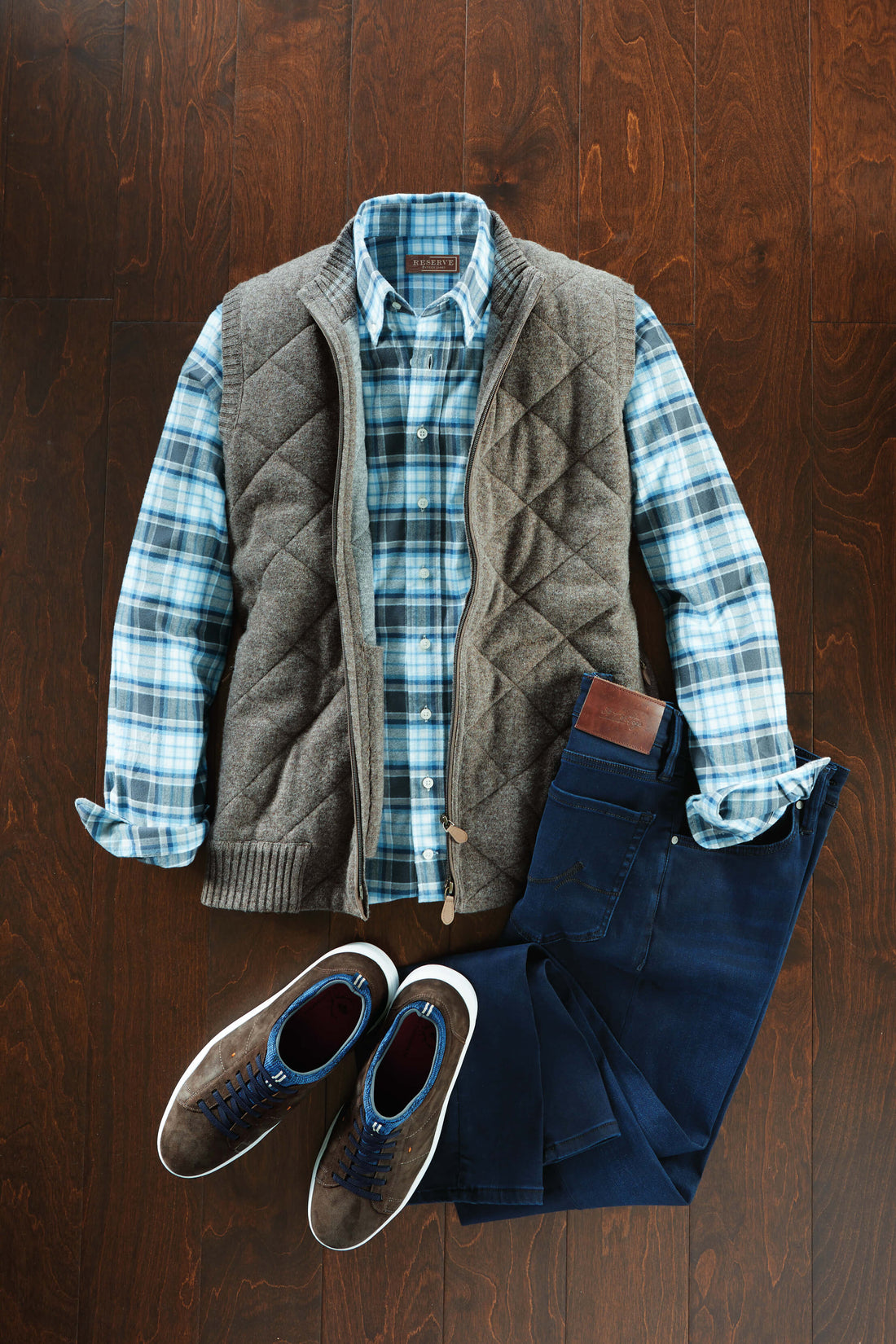 Patrick James Quilted Zip Vest