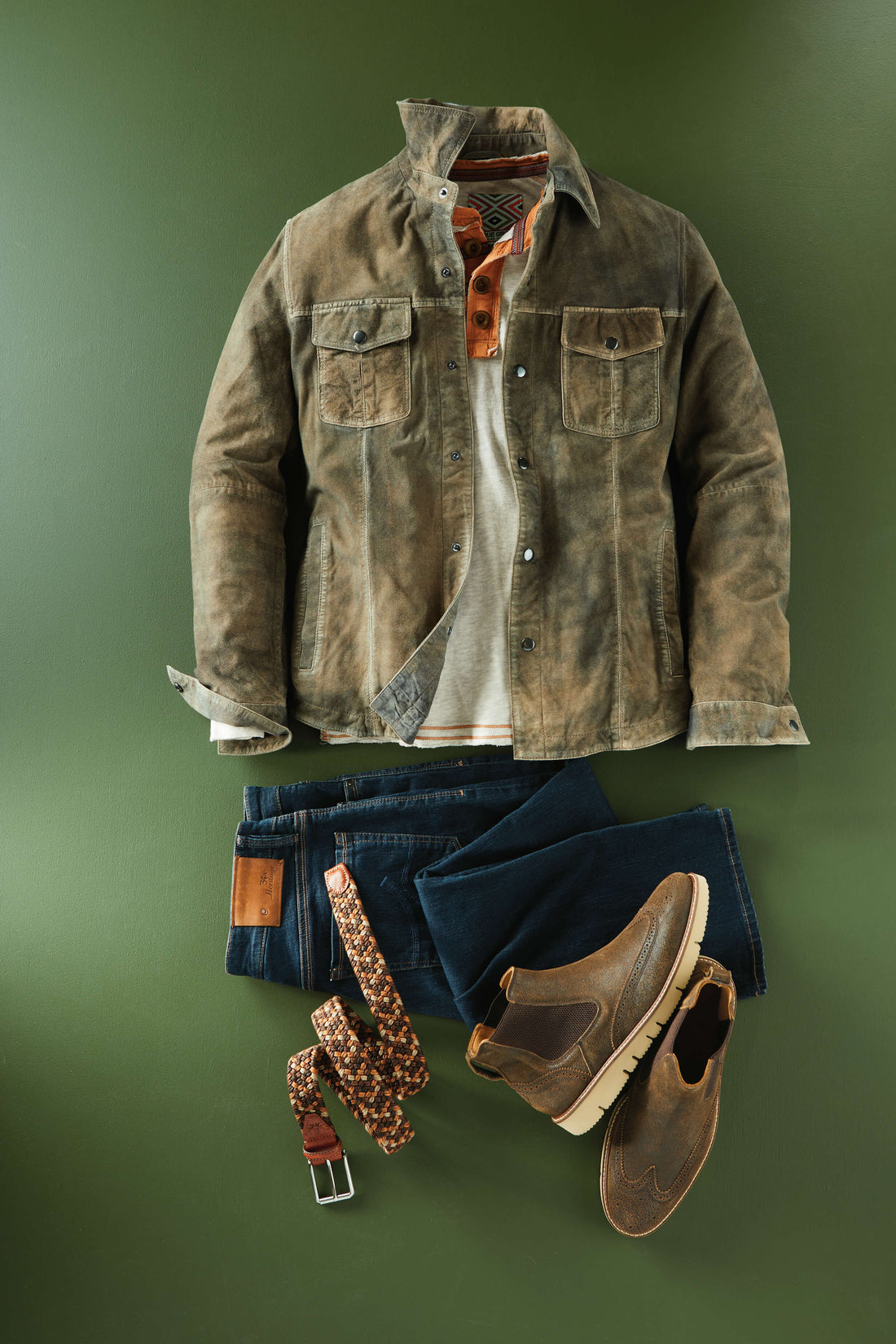 Patrick James Hester Suede Shirt Jacket