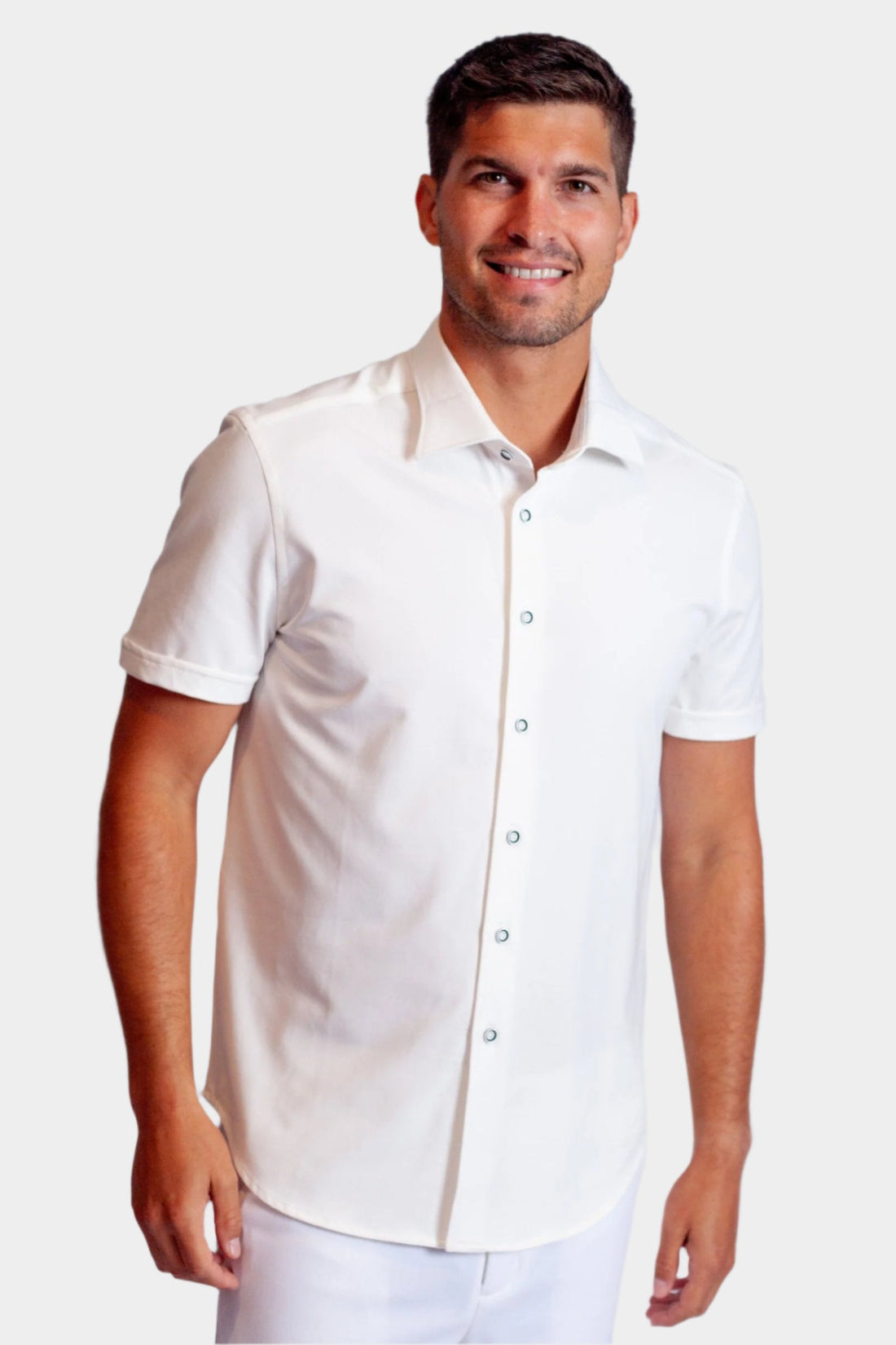 Buki Cinqo Single Shot Short Sleeve Tech Shirt — White