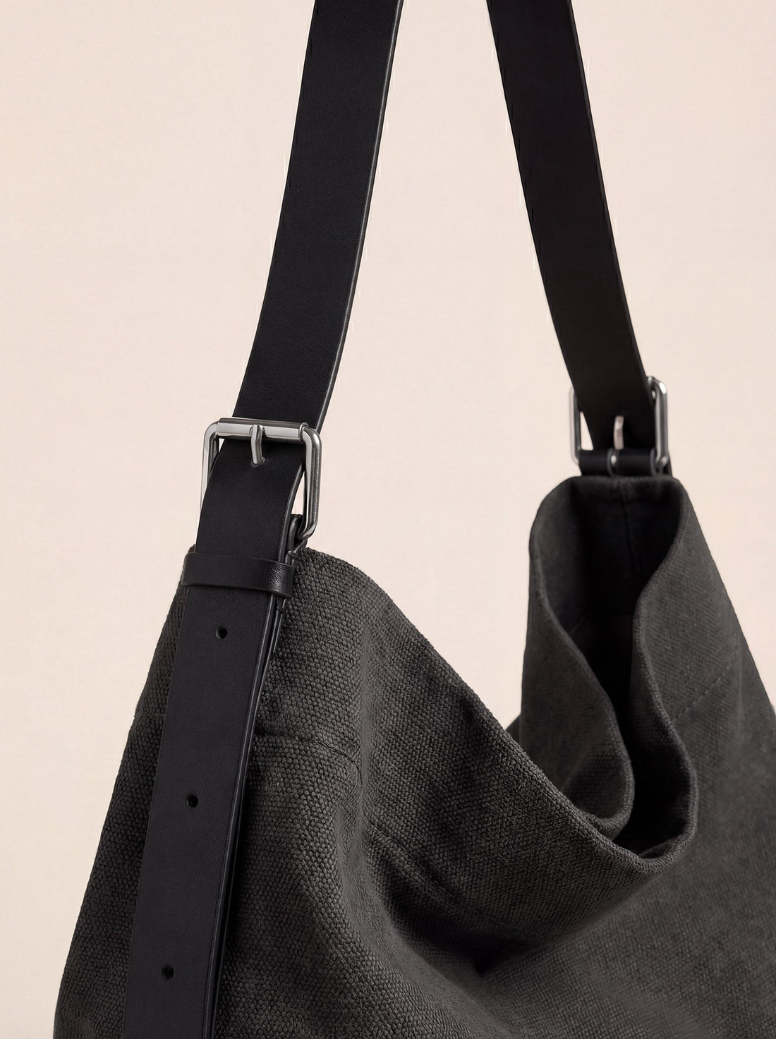 Large Canvas Tote Shoulder Bag Slouchy Relaxed Fit Hobo Bag