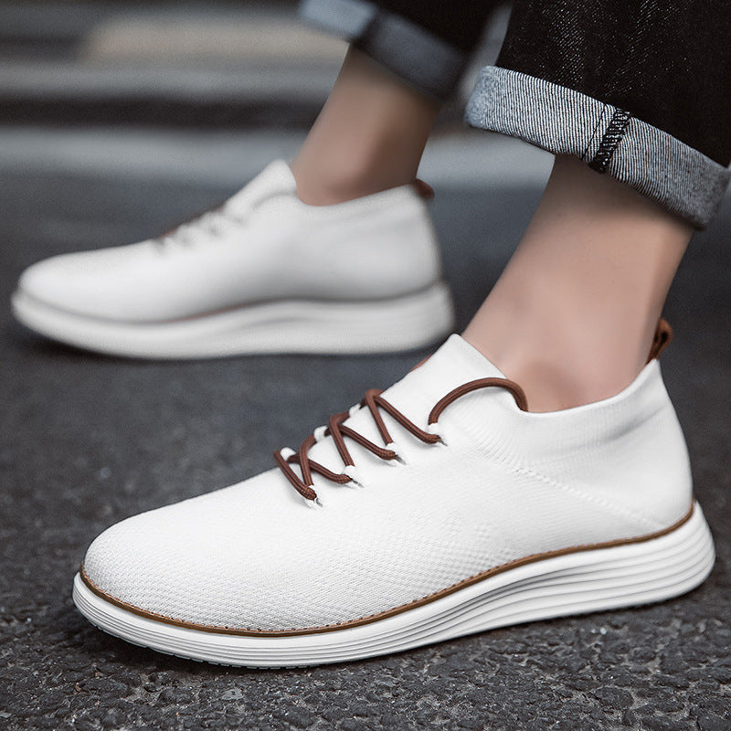 Men's Lightweight Breathable Casual Sneakers - Lace-Up Walking Shoes