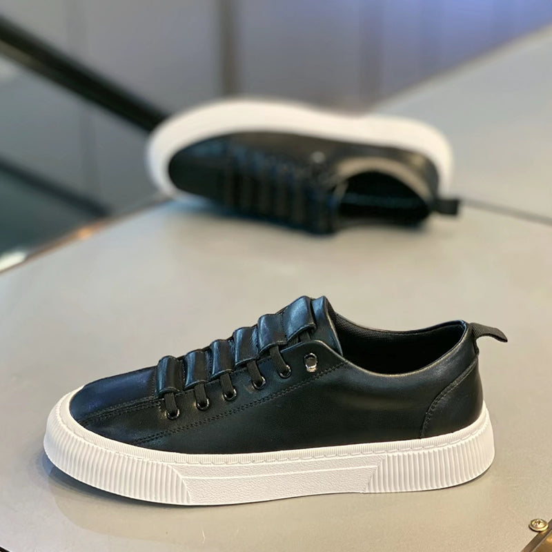 Men's Casual Slip-On Athletic Sneakers | Microfiber Leather, Rubber Sole