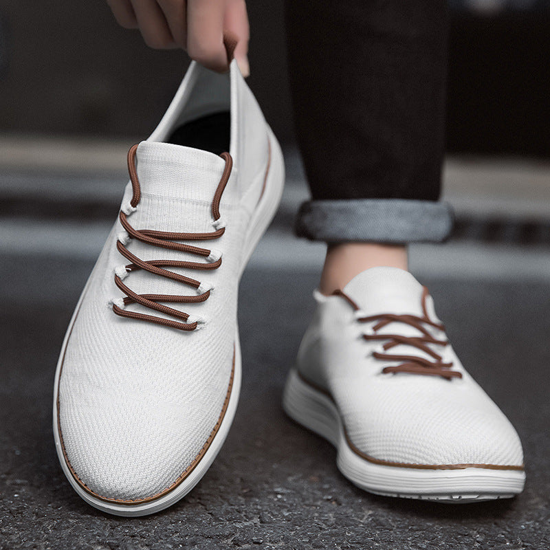 Men's Lightweight Breathable Casual Sneakers - Lace-Up Walking Shoes